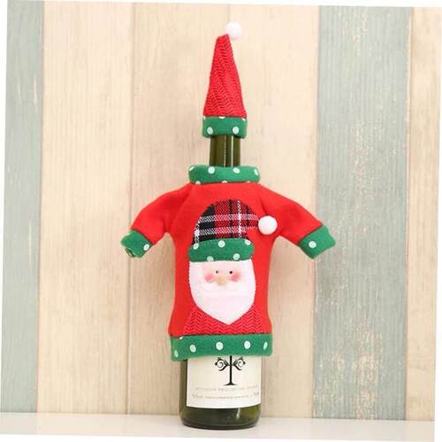 Christmas Decoration Wine Bottle Clothes Santa Claus Snowman