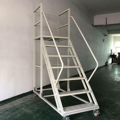 厂家供应可拆卸登高车可移动仓储超市理货取货登高平台梯子