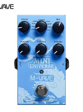 M-VAVE吉他单块效果器MINI-UNIVERSE数字建模混响效果器