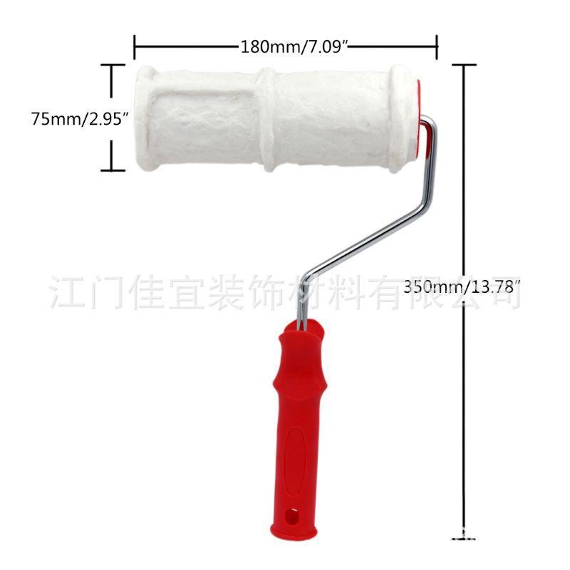 仿砖纹滚筒8寸质感压花滚筒硅藻泥施工工具艺术涂料肌理滚压花滚