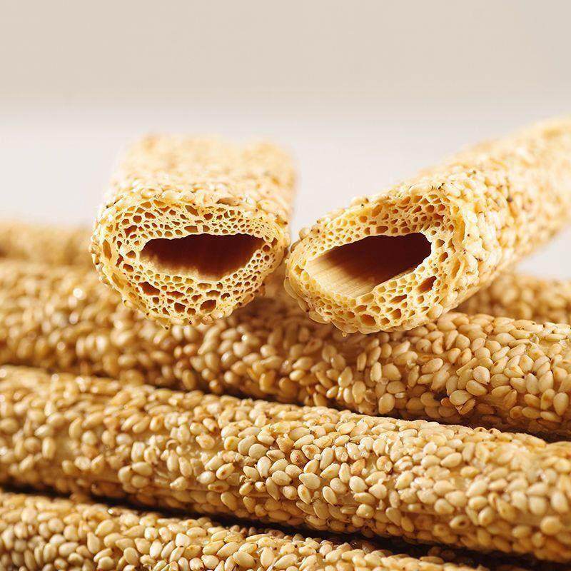 麻糖山东曹县特产农家老式传统芝麻糖棍空心香酥灶糖麦芽叮叮糖