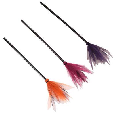 For Halloween Witch Broom Plastic Broom Props for Costume