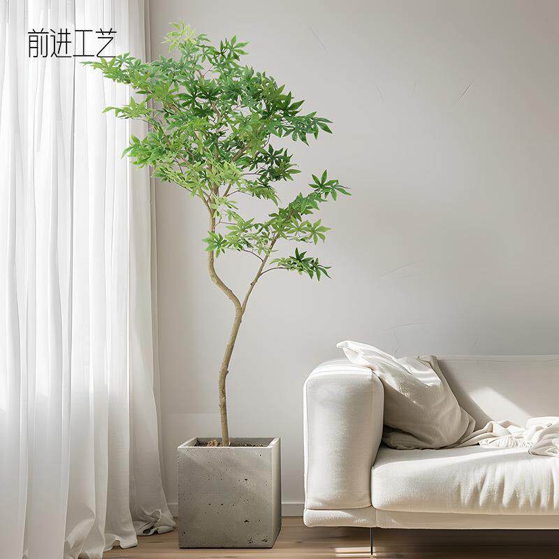 惠逼真美观室内外装饰仿真枫树假树景观摆件人造枫树仿真植物盆栽