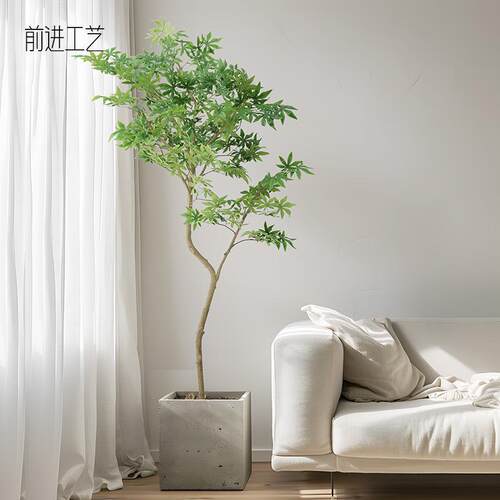 惠逼真美观室内外装饰仿真枫树假树景观摆件人造枫树仿真植物盆栽