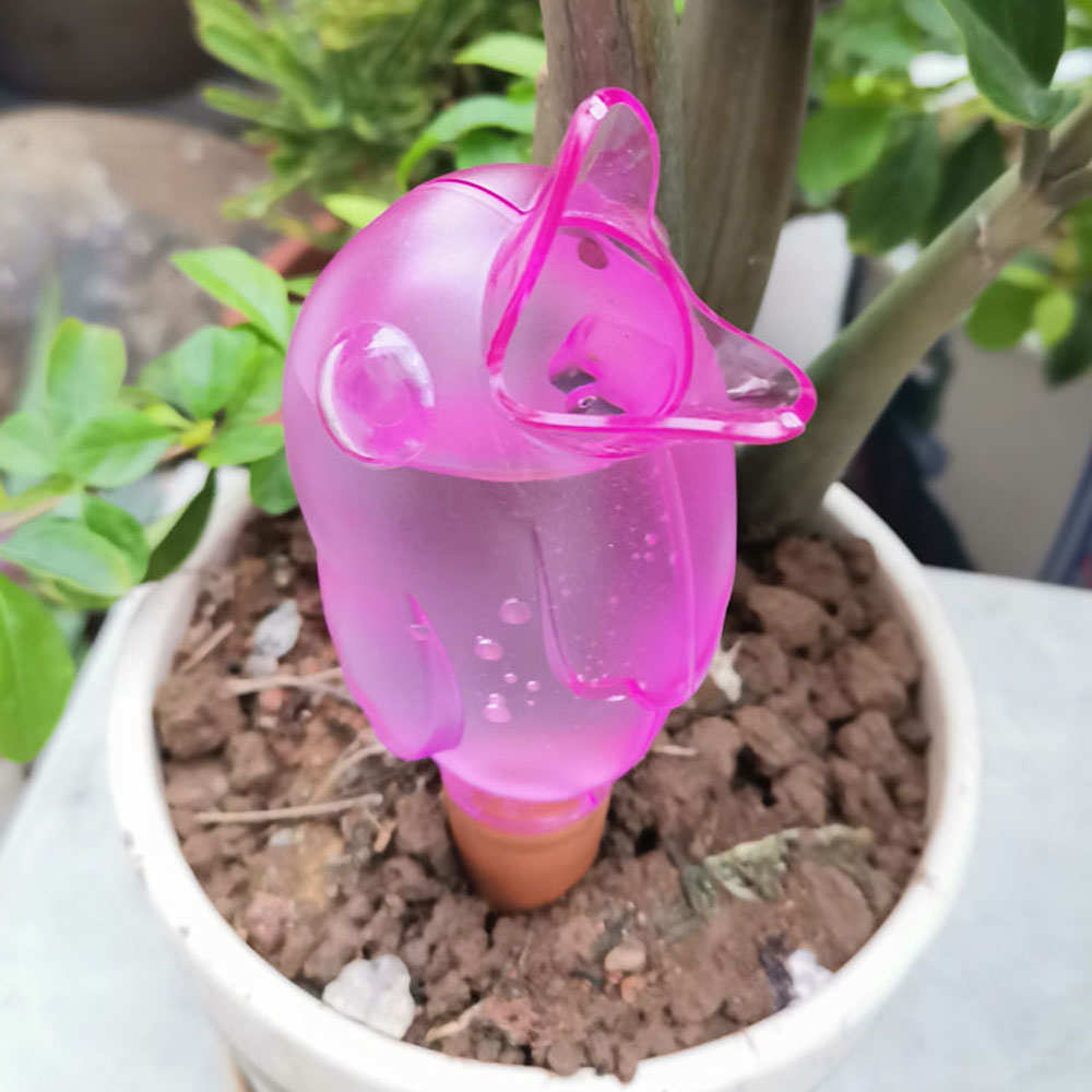 小鸟自动浇水器神器家用懒人浇花器红陶渗水滴水器出差旅游滴灌器