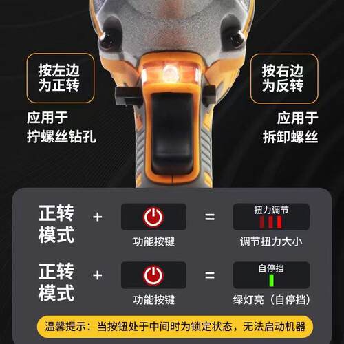 无刷锂电电动扳手冲击多功能木工套筒家用工具五金电动电钻套装