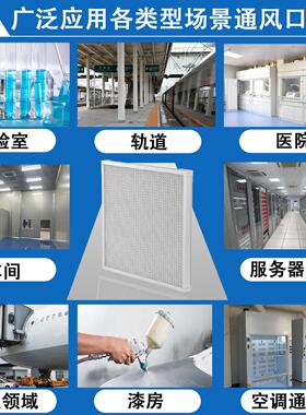尘优选 厂家直销 初效可清洗板式金属空气过滤668网锈不钢防耐温