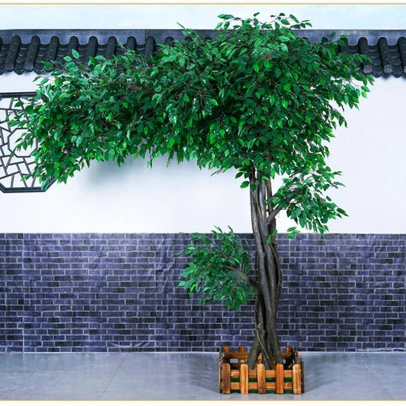 仿真榕树仿真型木植物装饰10大厅实树真绿榕树植大物室内花仿假树