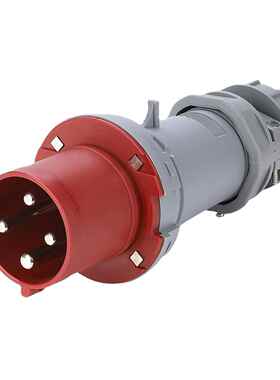 工业插头6401 4P63A 防水插头移动防尘防雨IP44 63A四孔插头 380V