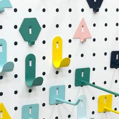 配件通用五金挂勾零件挂钩收纳层架6mm洞洞板diy书桌架大全小配件