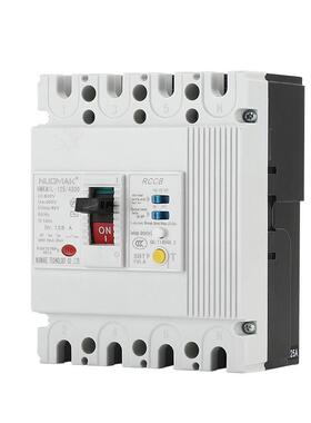 4P塑壳漏电断路器 32A63A100A125安三相四线漏电保护器380V厂家批
