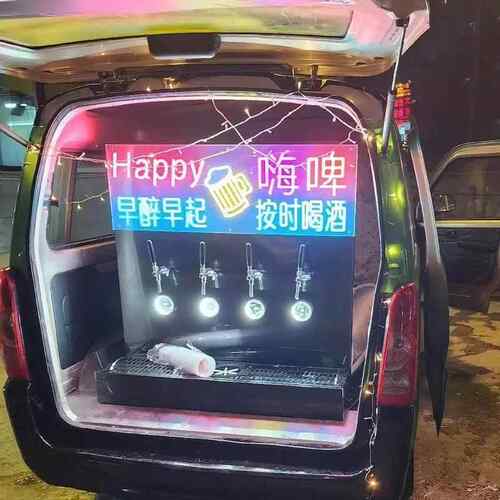 扎啤打酒机 啤酒机商用精酿啤酒摆摊三轮车街边户外移动啤酒车