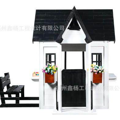 家庭室内户外小木屋儿童庭院互动游戏playhouse