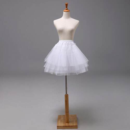 tutu kids 3d bustle children white petticoat wedding guest