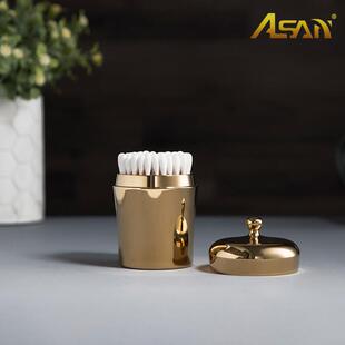 厂家直奢销黄档铜家用客厅隔桌面防尘棉签罐高酒WGT店轻便携分收