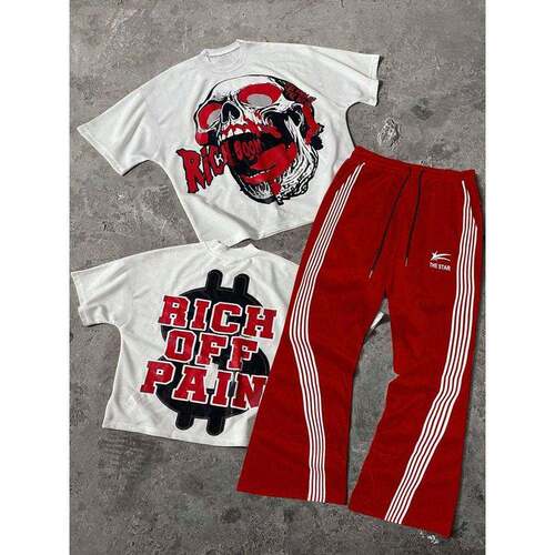 X 94755 American Stripe Straight Pants 美式条纹直筒休闲裤