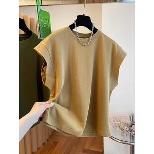 Summer 2025 Korean Style Design Sense Niche Sleeveless