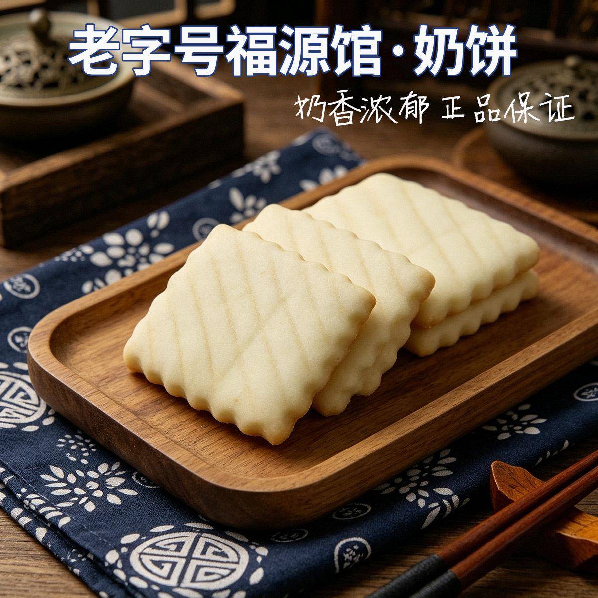 东北吉林省特产福源馆传统食品糕点奶饼干休闲特产零食点心450g