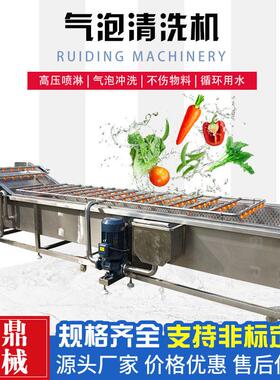 果蔬毛豆清洗机气泡冲浪酱腌菜清洗机去除农残留臭氧清洗机