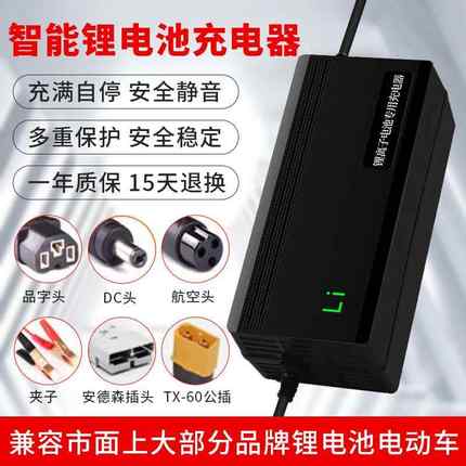 12V锂电池充电器4串磷酸铁锂充电器14.6V10A5A3A2A户外便携式通用