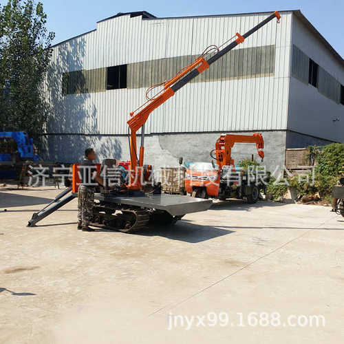 履带折臂随车吊 工程建筑绿化用的小型履带随车吊机 自制履带吊车
