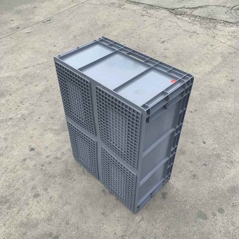 加厚480-30物流运输周转6箱灰色物料箱800YCP*00*3400大号塑料箱