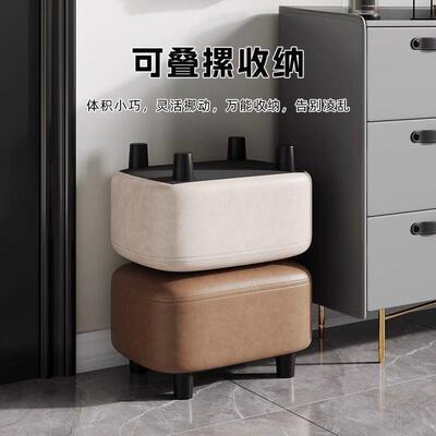 换鞋INI约门家用玄关穿沙发凳子北欧简沙发卧室客厅轻奢脚口踏矮
