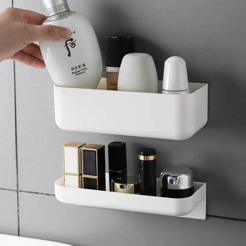 Wall-mounted bathroom storage box, toilet shelf, seamless wa