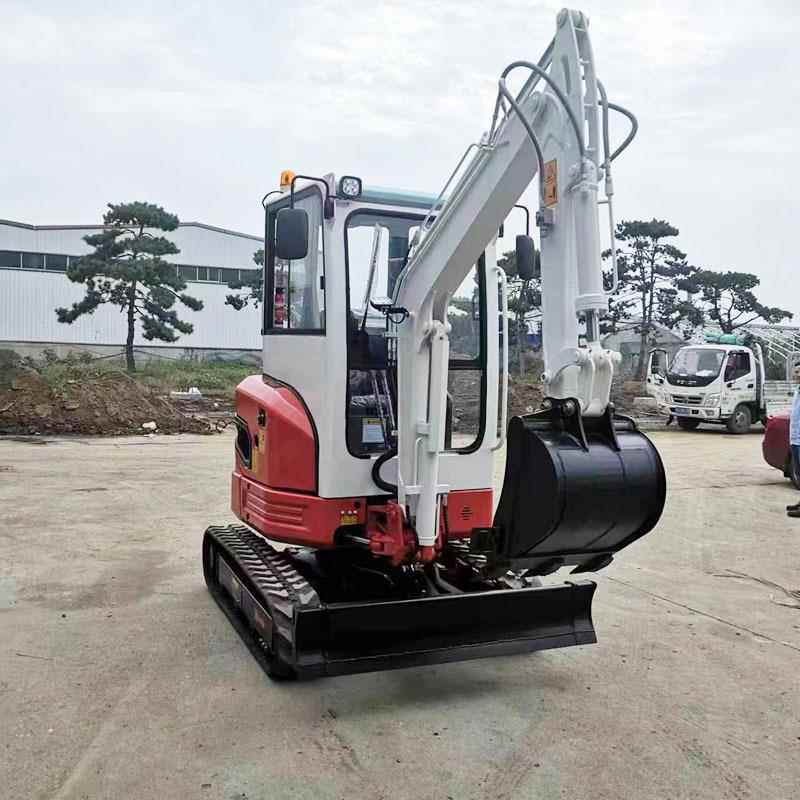 地室小454型履带挖掘机封闭驾驶室微挖机山果园内工程型农用小挖