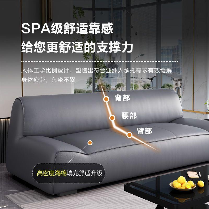 办公沙发组合简约休现代闲接公待小型简办室沙发茶几易组DDN合可