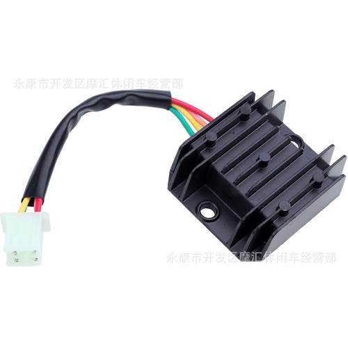 摩托车沙滩越野滑板车配件12V四针CG125-250CC GY6整流器调压器