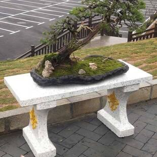 水泥桌模具作台盆制花园景花盆成型器长方形模型观磨10041022具庭