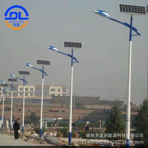 一体化太阳能路灯8米40瓦 照明厂家太阳能灯 抱箍路灯超亮