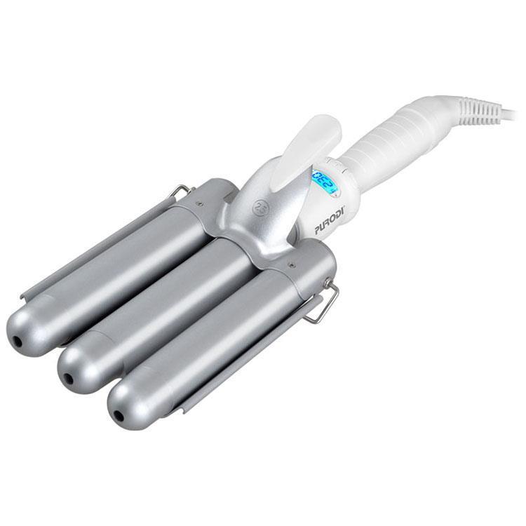 直销新款液晶三管卷发棒三棒卷发器水波纹美发棒蛋蛋卷电夹板跨境