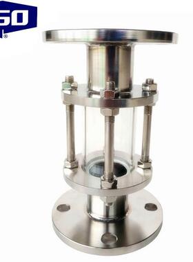 620FGO锈钢盅视镜直通视窗视316法兰直视镜通HGS-126-16不R