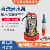 潜水泵纯铜电机 高扬程12V 德涛 直流潜水泵48v60v电动车抽水泵