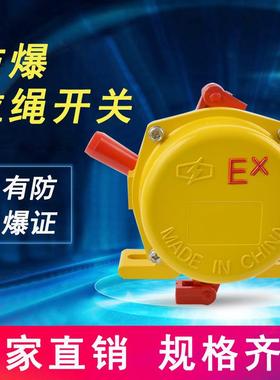 防爆双向拉绳开关KLT2-I JLK3S-100带指示灯急停事故安全保护装置