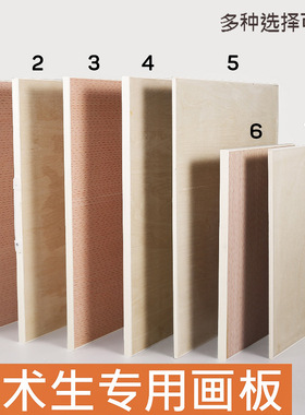 8k4开素描画板 提手木质空心实心红木包边速写写生画室美术绘图板