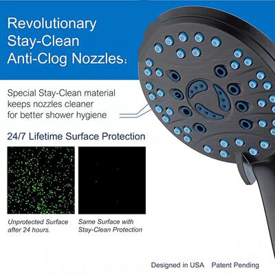 Handheld Shower Head High Flow Rain Showerhead Pressure