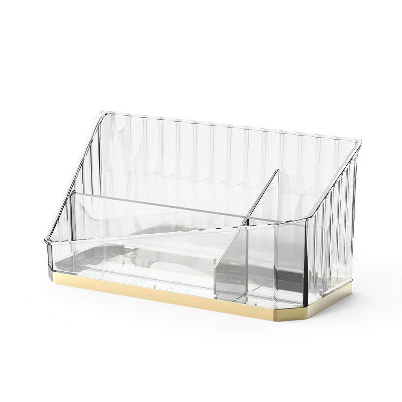 梳妆台上的收纳盒洗手间洗漱台收纳盒宿舍浴室面霜眼影台面化妆棉