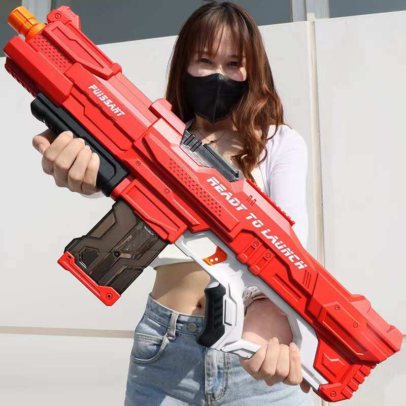 全自动吸水电动水枪玩具可充电超高压水枪连射呲水枪成人儿童玩具