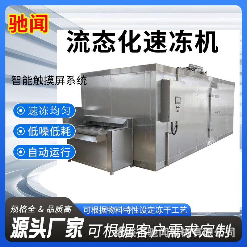 驰闻流态化速冻机商用西蓝花草莓隧道速冻设备商用速冻机多少钱