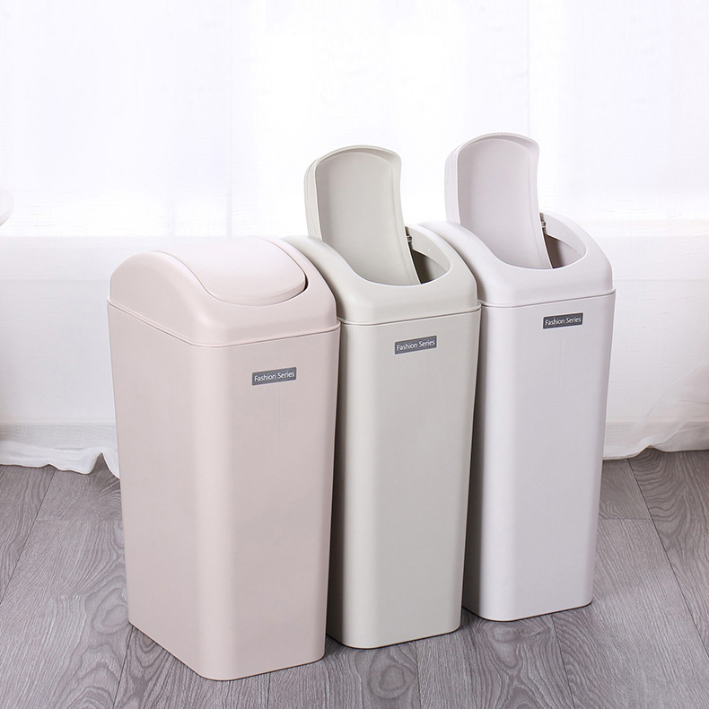 摇盖式垃圾桶大号卫生间家用北欧厨房翻盖收纳桶厕所分类带盖纸篓