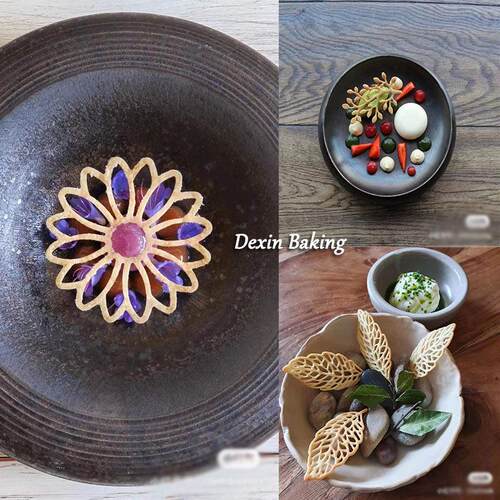 雏菊蜂巢树叶珊瑚圆环硅胶翻糖蕾丝垫法式烘焙装饰分子料理印花模