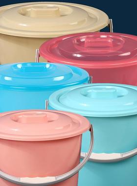 塑料水桶盖子垃圾桶盖子粉色蓝色绿紫色24 26 28 30 33 36cm耐摔