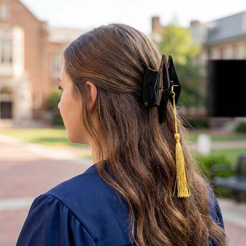 Graduation Cap Hair Claw for Women Hair Clip Creative Hair A