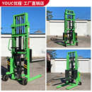 液压升高堆高升降半1托盘装 卸车电动程优叉车吨两用手电铲车