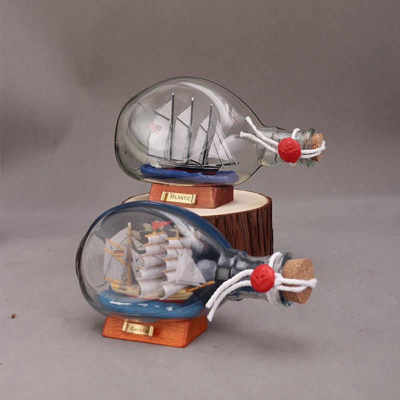 船在一个瓶子里,特色民间手工艺品,汽车装饰品,帆船,漂流瓶,