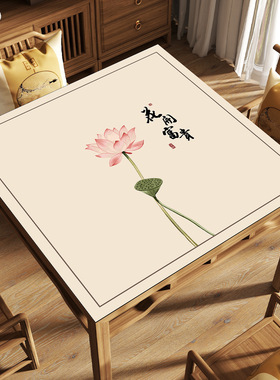 隔音降噪餐桌绒布麻将桌垫防油防水防滑纸牌牌桌垫毯子棋牌桌绿色