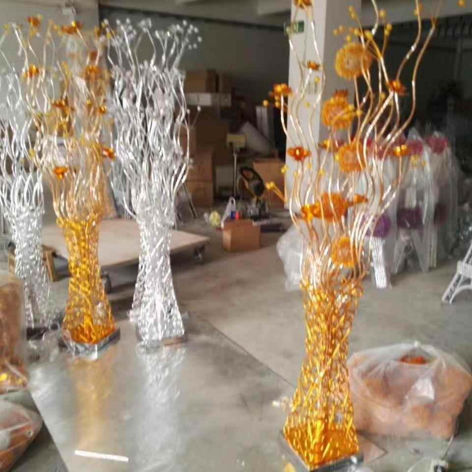 新款456LDE落灯花客厅卧室摆件网红直播间瓶氛灯围R地GB变色铝材